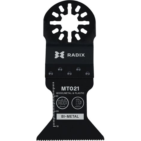 Lame multitool - Radix - Bi-métal - 40 x 44 mm - 18 dents (1,4 mm) fraisées (1/3)
