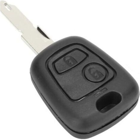 Coque de clé de voiture, coque de remplacement légère pour porte-clés Peugeot 206 306 307 (1/5)