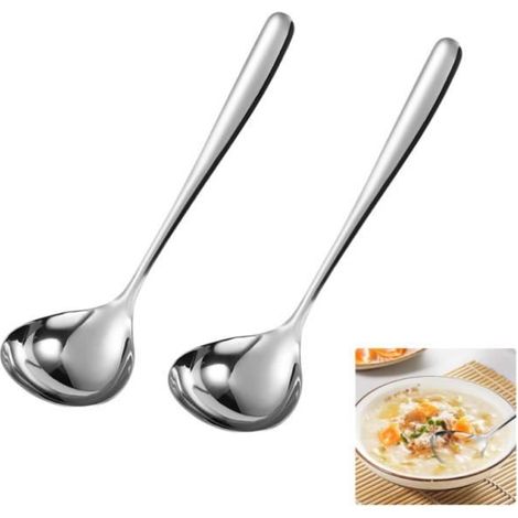 Cuillère de Service - Inox - 20,5cm - Ergonomique - Résistante à la chaleur - Facile à nettoyer (1/4)