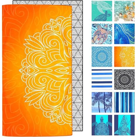 Microfibre Beach Towel XXL Sandproof Bath Towel 180 x 80 cm (1/5)