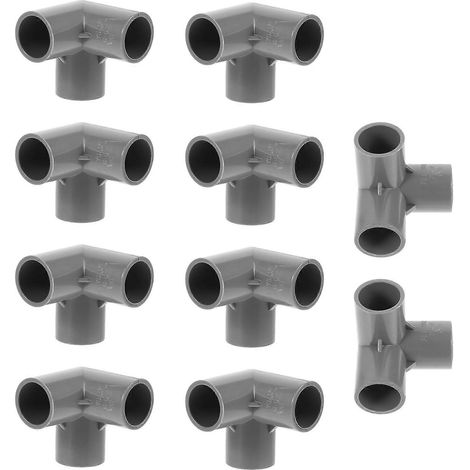 Raccord de tuyau d'arrosage gris, adaptateur de type Y pour tuyau PVC 40 pièces (1/5)