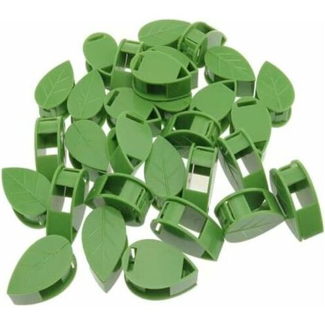 Lot de 60 clips de fixation murale pour plantes grimpantes, crochets auto-adhésifs pour traction de vigne, support invisible, simulation de feuille verte pour jardin, clip de fixation po (1/5)