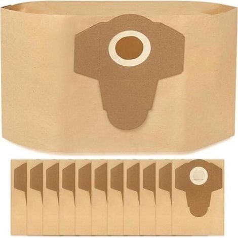 12 sacs aspirateur Parkside PWD25/30 – PNTS1500/1600 – A1/A2/B1/B2/B3/C1/C4/D1/E2 – Filtration (1/5)