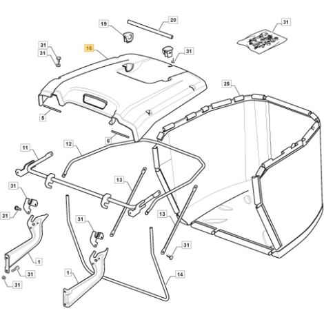 Housse de protection pour tondeuse – Compatible avec modèles STIGA – Bâche imperméable – Dimensions 130x90cm – Protection contre intempéries