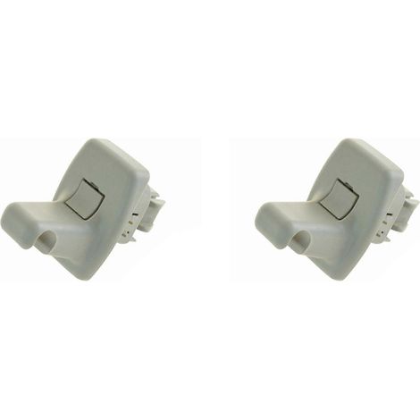 2 clips de fixation de pare-soleil côté passager ou conducteur 25840046 pour Chevrolet Express GMC Savana Van 2003-2014 Gris (1/5)