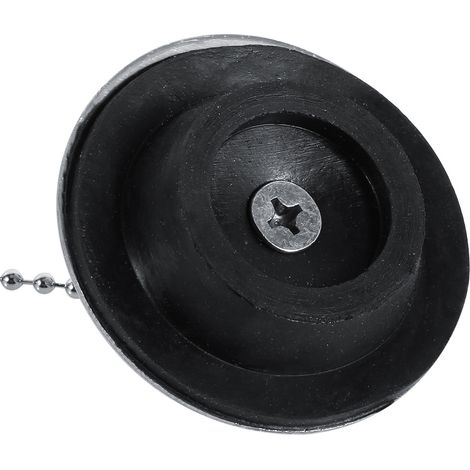 Robuster, verchromter Metall-Abflussstopfen für Küchenspülen, Badewannen und Waschbecken mit Kette geruchsdicht universeller Abfluss (1/3)