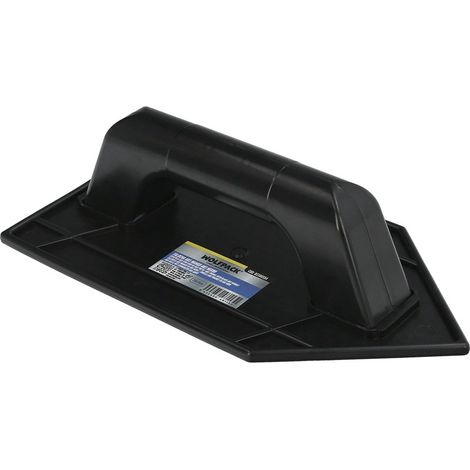 Taloche en plastique avec pointe ronde 26x14 cm, noire avec alvéoles (1/5)