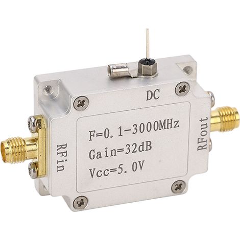 5-V-HF-Verstärkermodul, 0,1–3000 MHz, rauscharm, automatische Messsteuerung, Signalplatine für Tests