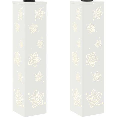 Lumière de chemin LED solaire 2 pcs Blanc Acier laminé à froid (1/5)
