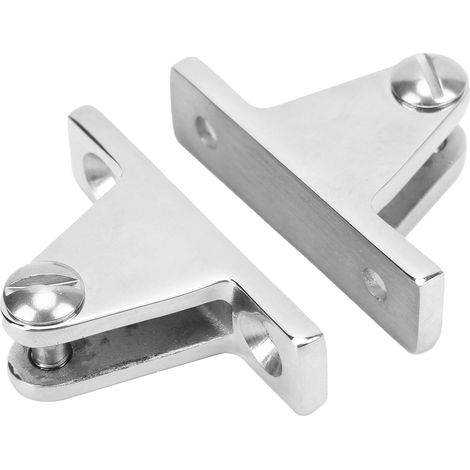 2 pièces Charnière 90° en Acier Inoxydable 316 pour Bateau, Support Lourd pour Pont et Bimini Top (1/5)