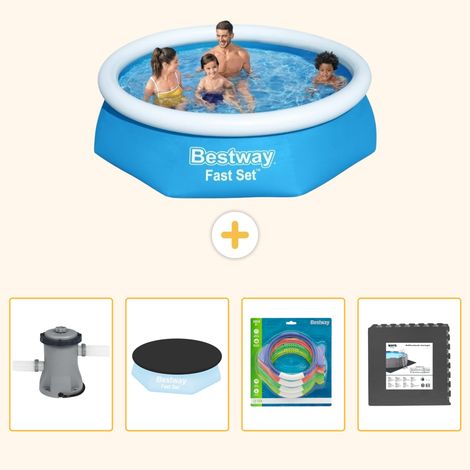 Bestway Bestway Fast Set Ronde - 244x61 cm - 5-pièces S317 (1/5)