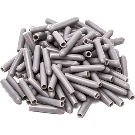 120 Pièces Capuchons Pour Lave-Vaisselle, Diamètre intérieur 3MM PVC Housse De Protection, Panier à Vaisselle,325mm (Gris) (1/5)