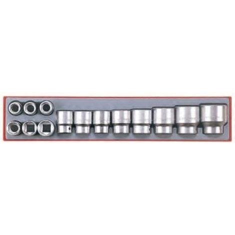 Teng Tools Set di chiavi a bussola in acciaio lucido 14 pezzi