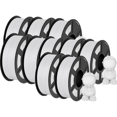Filamento para impresora 3D, 1,75 mm, PLA mate, 10WT (1/2)
