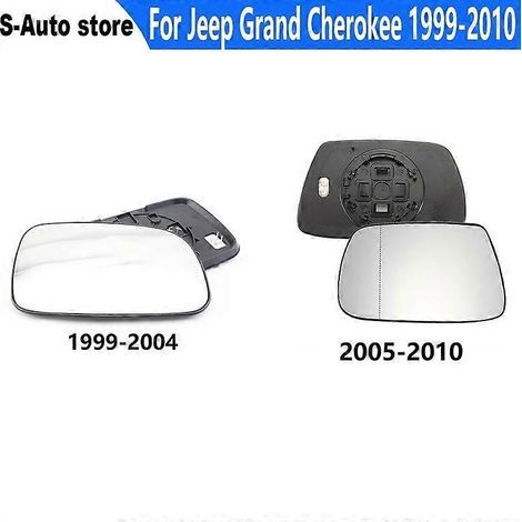 Rétroviseurs latéraux chauffants en verre pour Jeep Grand Cherokee 1999-2010 - Ajustement parfait (1/5)