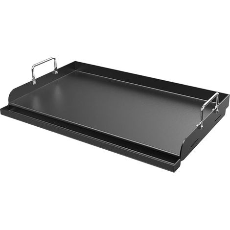 Plancha en téflon 63 x 41 cm pour la plupart des barbecues à gaz et au charbon de bois, plaque supérieure plate universelle pour cuisinière à gaz, grill électrique, Grande plaque rectangulaire (1/5)