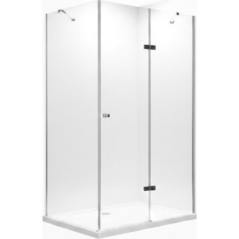 BuyLando Anna 100x100x195 cm Eck Duschkabine Seiteneinstieg