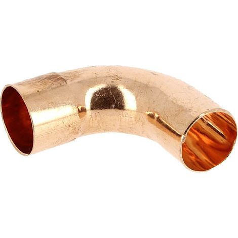Courbe 90° cuivre à souder Mâle Femelle Ø32