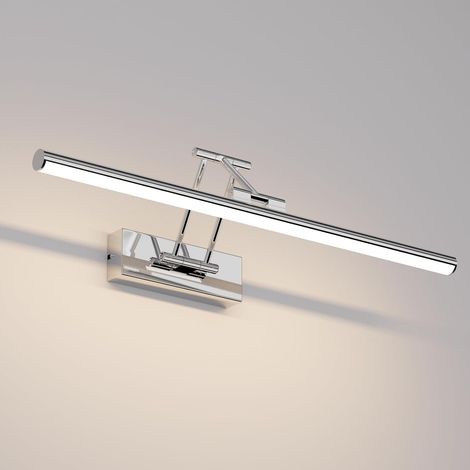 1 Applique Murale, Rotative Et Pliable, Aluminium Et Zinc, Ip44, Pour Salle De Bain Et Miroir