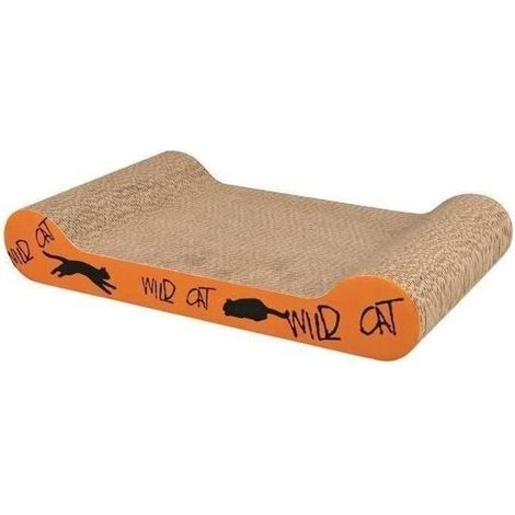 Trixie Wild Cat Kratzbrett aus Karton Orange 41x7 cm (1/5)