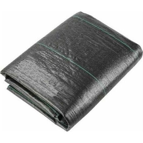 – Toile de paillage 160 g/m² – Anti-mauvaises herbes 2m x 10m – Résistante aux déchirures et perméable – Protection UV (1/4)