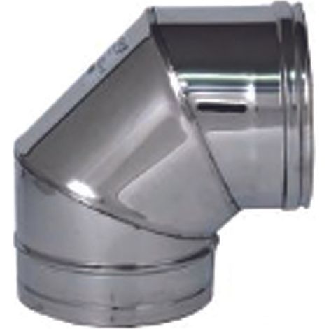 GOMITO A 90° ACCIAIO INOX AISI 304 MONOPARETE SPESSORE MM.0,5 - ø mm.150 (1/2)