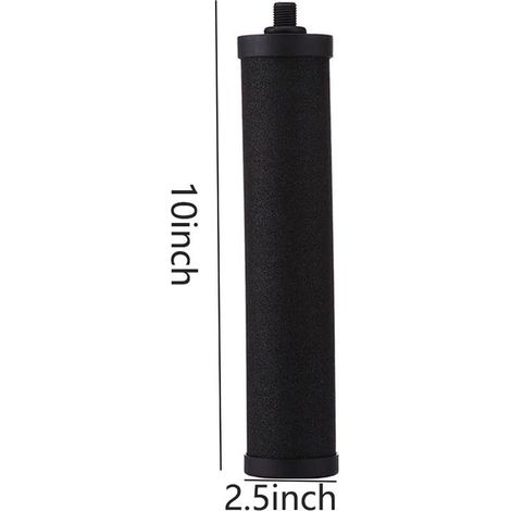 2 pièces d'élément filtrant BB9-2 tige de carbone filtration par gravité élimination antibactérienne du chlore résiduel adaptation aux métaux lourds baril de filtre en acier inoxydable berkey