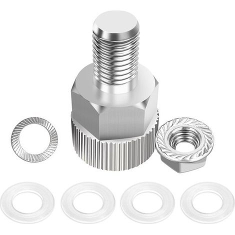 Adaptateur d'axe de vélo 7 pièces - pour remorque de vélo & jardinière - M10 (1/5)