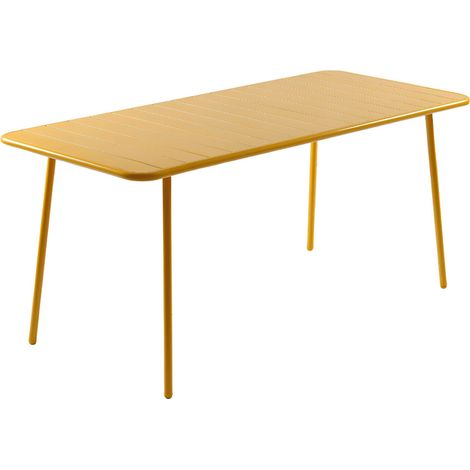 Tavolo da giardino a 6 posti 160cm giallo BERGAME