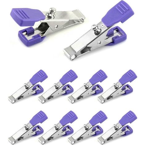 Pince pour électrodes vétérinaires, lot de 10 pinces universelles et précises pour ECG/EGM, pince multifonction adaptable (1/5)