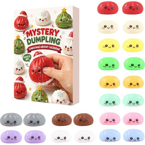 Jouet anti-stress à ressort (type B) - Coffret surprise surprise de 24 jours pour Noël (1/4)