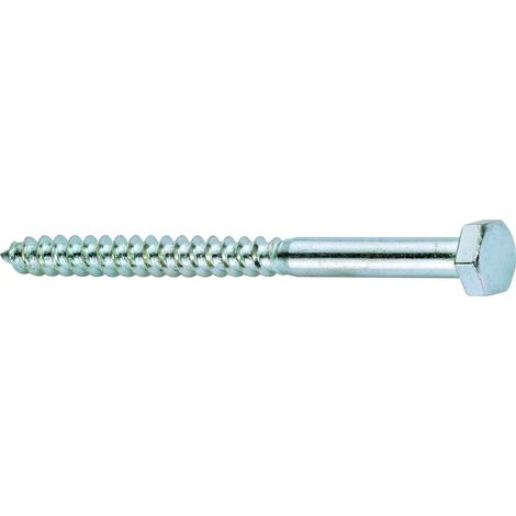 HSI Schlüsselschrauben, Eisen, verzinkt, DIN 571, 8x 50 mm, 25 STK (1/2)