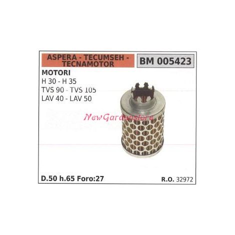 Filtro aria ASPERA motore rasaerba tosaerba tagliaerba H 30 35 TVS 90 105 005423
