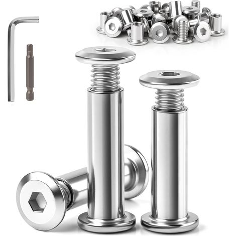 15 Pièces Vis de Connexion M6x40mm Acier Inoxydable (1/5)