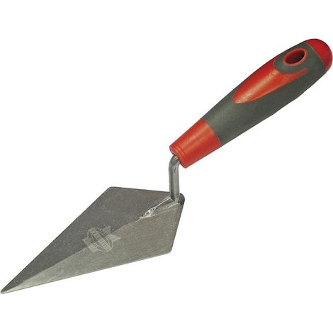 Faithfull pointing trowel 150mm (6in) – Soft grip handle – High-quality steel blade – For forming brick joints and repairing mortar