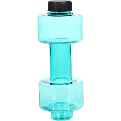 1 Pièce Bouteille D'Eau Anti-Fuite en Forme de Haltère, Bouteille D'Eau de Sport Créative et Portable, 25.4 cm (1/5)