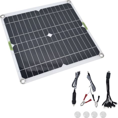 Panneau solaire portable 200 W 5 V étanche, léger et fin, idéal pour la maison, la voiture ou le bateau. (1/5)