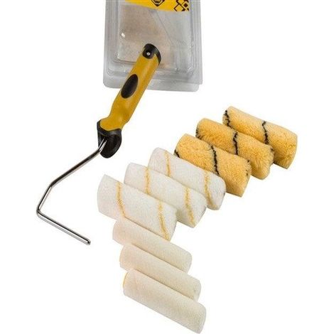 Forte Ensemble de rouleaux de peinture 9 pièces avec support (1/3)