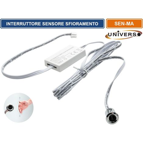 UNIVERSO SEN-MA SENSORE INTERRUTTORE DI PROSSIMITA PER STRIP LED IP20 (1/3)