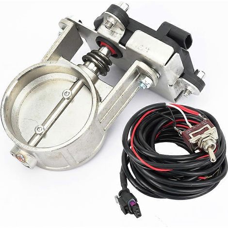 Vanne de régulation d'échappement électrique en acier inoxydable 2,5" (63 mm), vanne de régulation d'échappement basse pression pour tuyau de descente d'échappement Catback