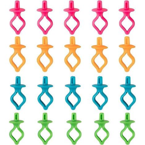 Supports de Pinces à Canette,20pcs Pinces à Bobines de Fil,Support pour Bobine Clips à Canette,Pinces Porte-Bobines Canette Porte-Fil Clips Fil Bobine pour Machine à Coudre,Couleur Aléatoire (1/5)