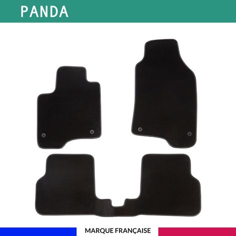Tapis de voiture - Sur Mesure pour PANDA (dès 2012) - 3 pièces - Tapis de sol antidérapant pour automobile (1/4)