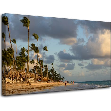Lienzo impreso Naturaleza Isla Tropical 80x50 cm