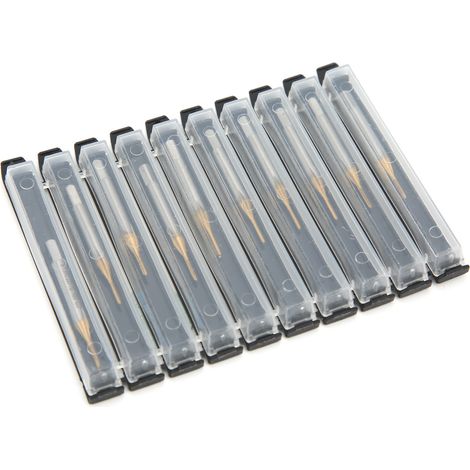 10 hochfeste HSS-Gewindebohrer mit geradem Gewinde, M3 x 0,5 H2, 10er-Packung, für Präzisionsmaschinen (1/5)