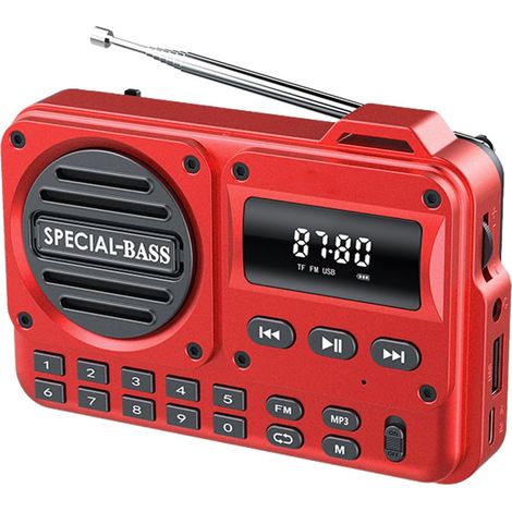 Radio numérique,Rétro Traditionnelle Légère - météo,pour Voyage, (1/5)