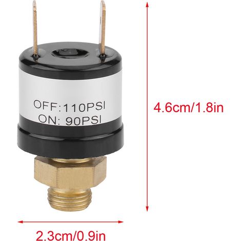Pressostat à usage général DC12V-36V 3A (90-110 PSI) (1/5)