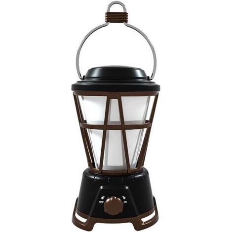 Outdoor-CampingzeltlampeRetro-CampinglampeTragbare wiederaufladbare Lampe, schwarz (1/5)