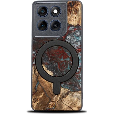 Custodia esclusiva Bewood per Motorola Edge 60 / 60 Fusion 5G - Pianeti - Plutone con MagSafe (1/3)