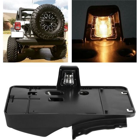 Kennzeichenhalterung hinten mit Beleuchtung für Jeep Wrangler JK 2007-2016