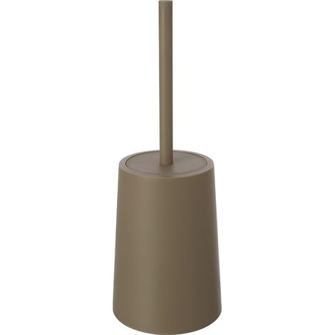 Porta scopino tortora da appoggio design tondo in plastica Pop (1/3)